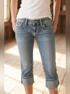 Silver Jeans Co. Elyssa Cuffed Capris